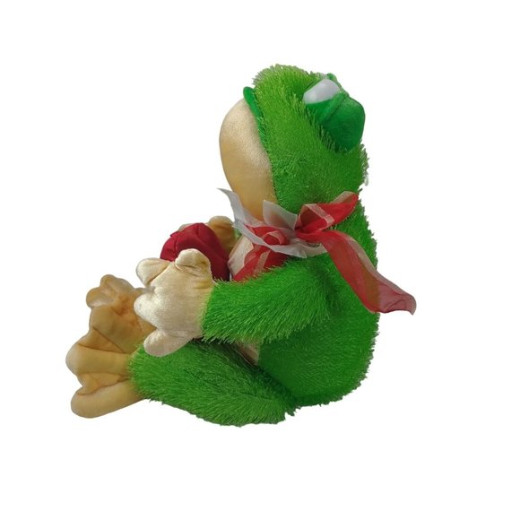 Dan Dee Frog Plush Holding A Red Heart "Kiss" Stuffed Animal 17" - Picture 5 of 8
